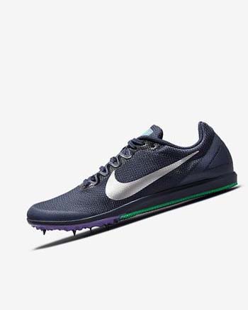 Nike Zoom Rival D 10 Obsidian Turquesa Metal Plateados | MX 4876